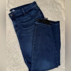 Dark Blue Old Navy Size 14 Fleece Lined Jeans